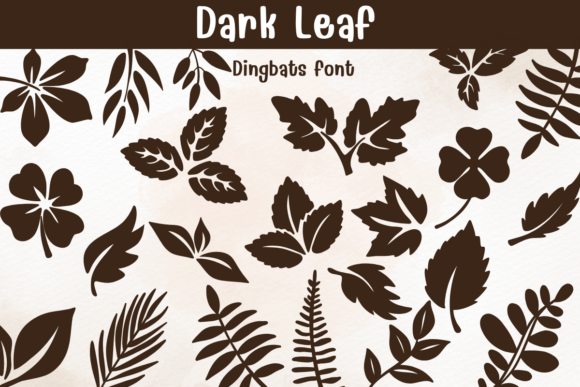 Dark Leaf: The Botanical Dingbats Font Redefining Nature-Inspired Design