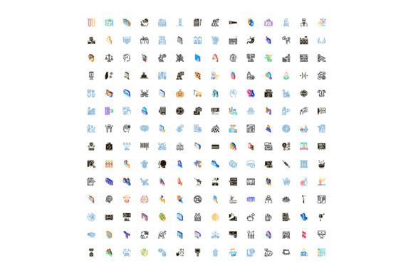 Diverse Collection of Vector Icons and S