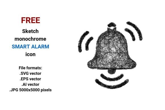 FREE Sketch Smart Alarm Icon