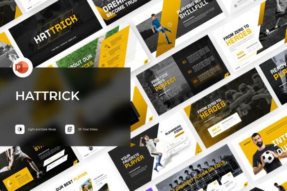 Hattrick PowerPoint Template: Precision for Sports & Strategy Presentations