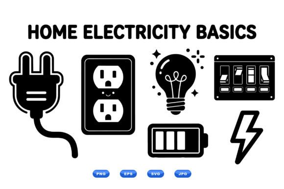 Home Electricity Icon Set